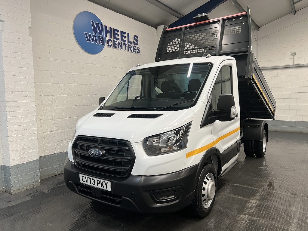 Ford Transit Custom 2.0 350 Ecoblue Hd Leader Single Cab Tipper Di White