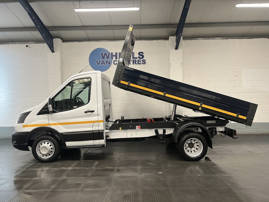 Ford Transit Custom 2.0 350 Ecoblue Hd Leader Single Cab Tipper Di White #2