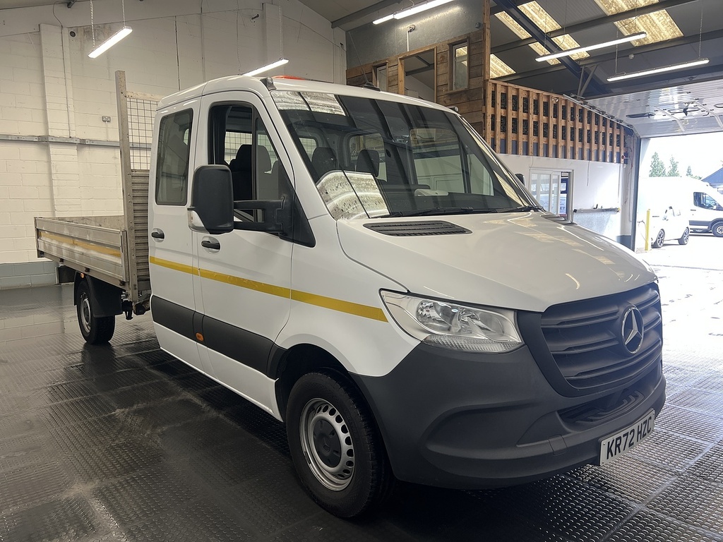 Mercedes-Benz Sprinter 2.1 314 Cdi Crew Cab Dropside Rw White #2