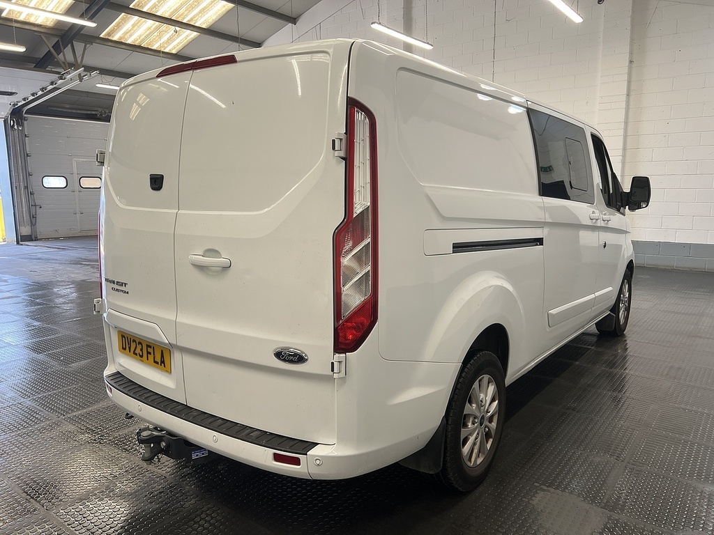 Ford Transit Custom 2.0 320 Ecoblue Limited Crew Van Double Cab Di White #3