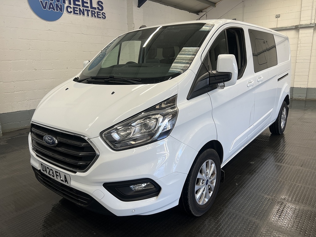 Ford Transit Custom 2.0 320 Ecoblue Limited Crew Van Double Cab Di White