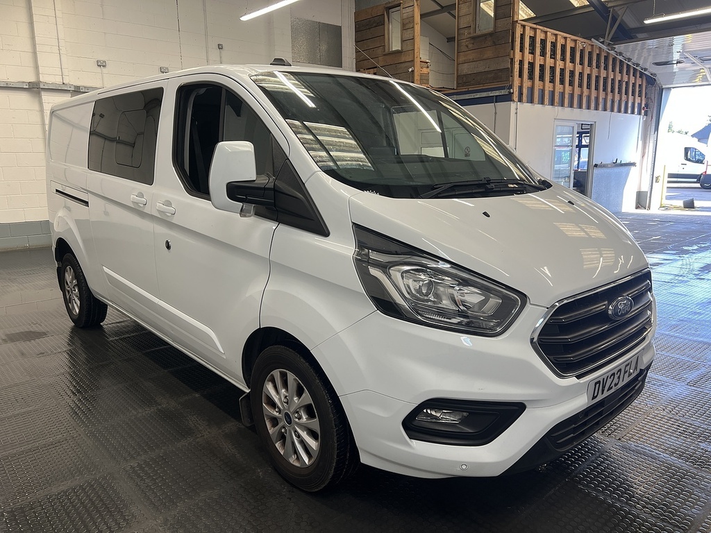 Ford Transit Custom 2.0 320 Ecoblue Limited Crew Van Double Cab Di White #4