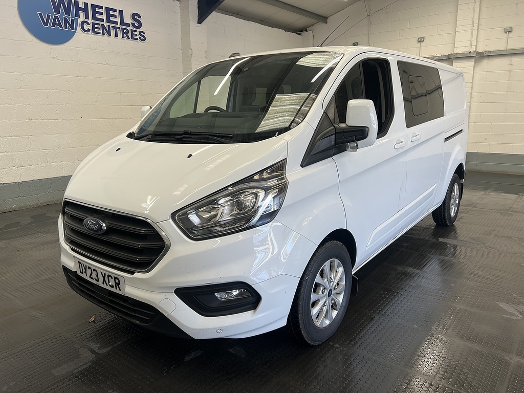 Ford Transit Custom 2.0 320 Ecoblue Limited Crew Van Double Cab Di White