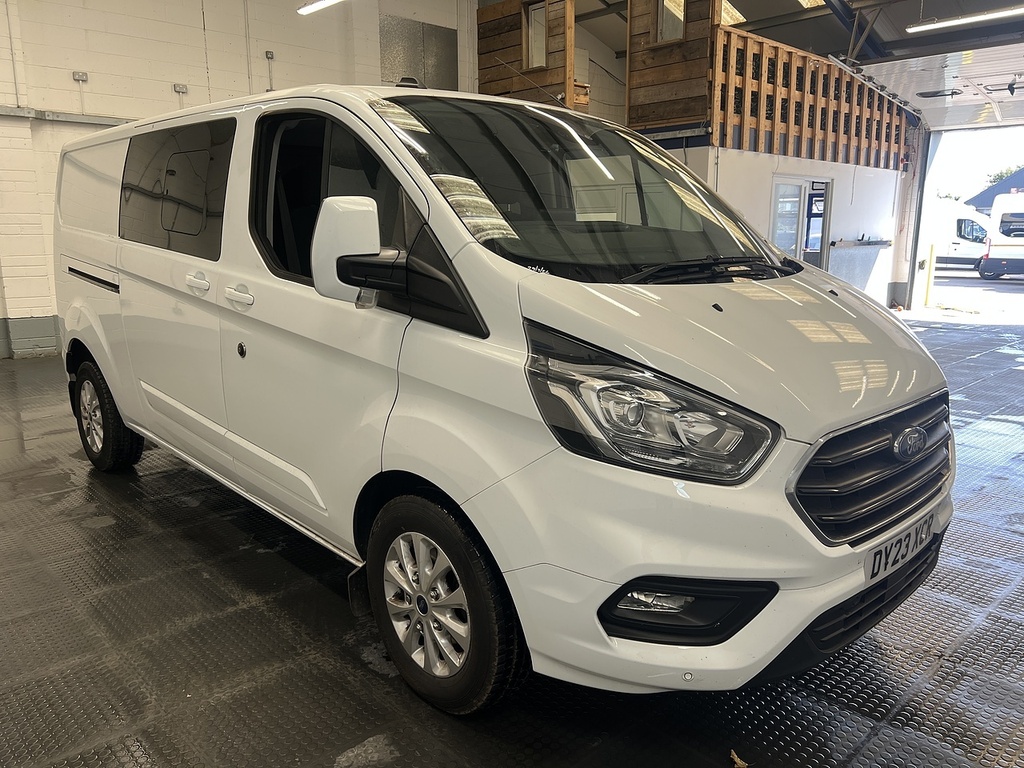 Ford Transit Custom 2.0 320 Ecoblue Limited Crew Van Double Cab Di White #4