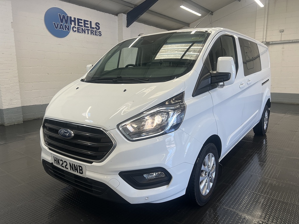 Ford Transit Custom 2.0 300 Ecoblue Limited Crew Van Double Cab Di White