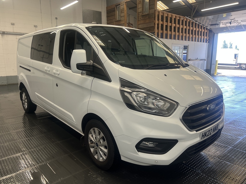 Ford Transit Custom 2.0 300 Ecoblue Limited Crew Van Double Cab Di White #4