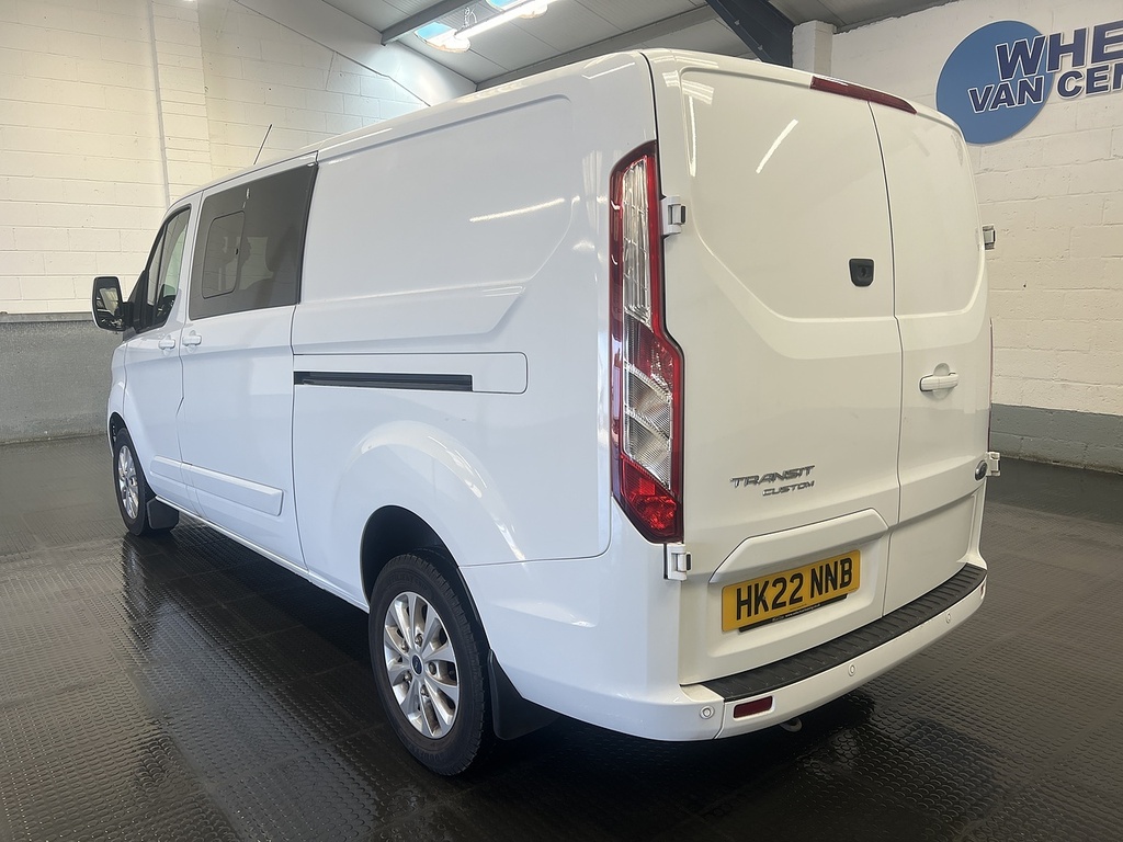 Ford Transit Custom 2.0 300 Ecoblue Limited Crew Van Double Cab Di White #2