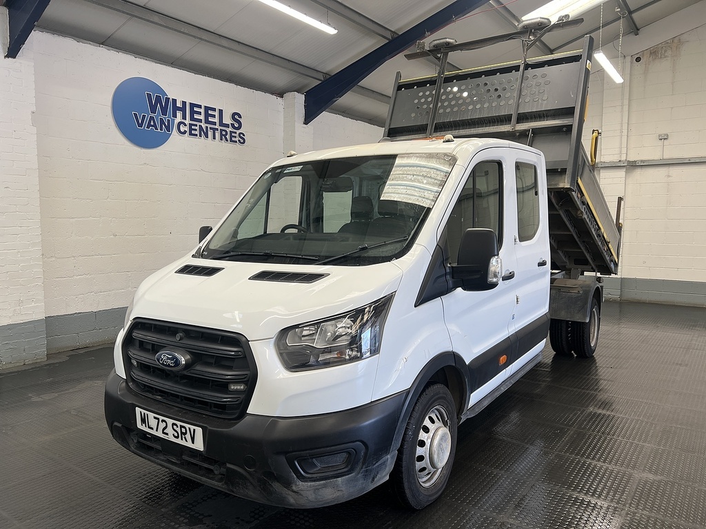 Ford Transit Custom 2.0 350 Ecoblue Hd Leader Double Cab Tipper Di ML72SRV White