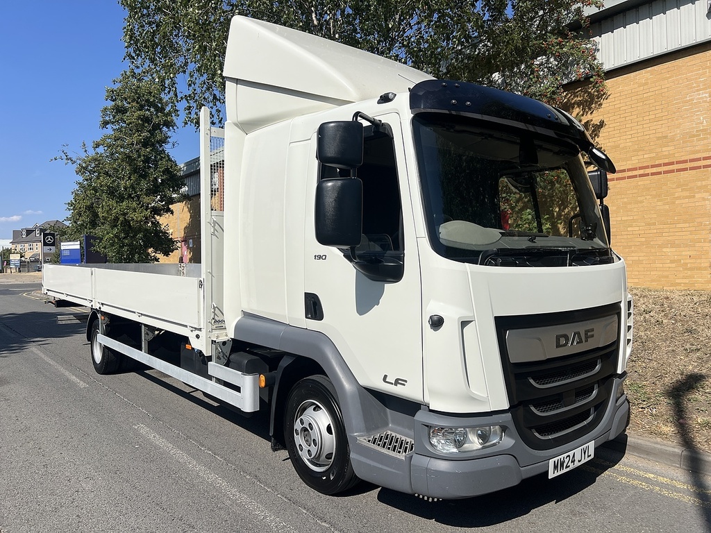DAF All Models 7.5T Lorry Curtainside With Tuck Away Tail Lift, A White #7