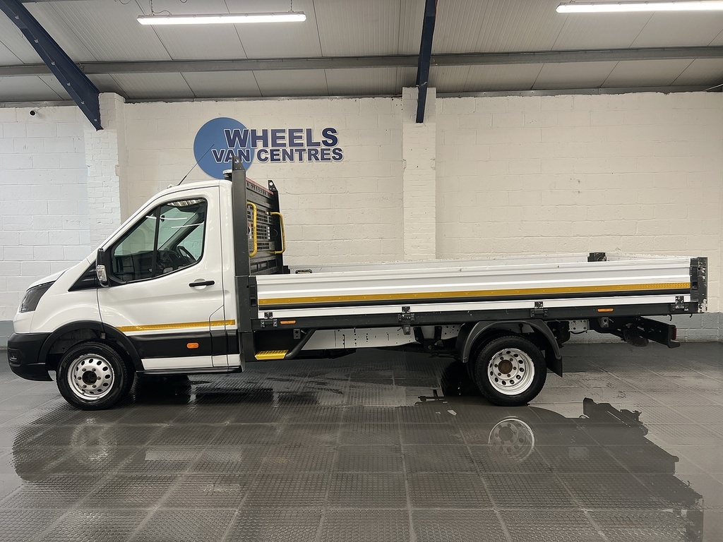 Ford Transit Custom 350 Ecoblue Leader 2.0 L4 Xlwb Dropside White #2