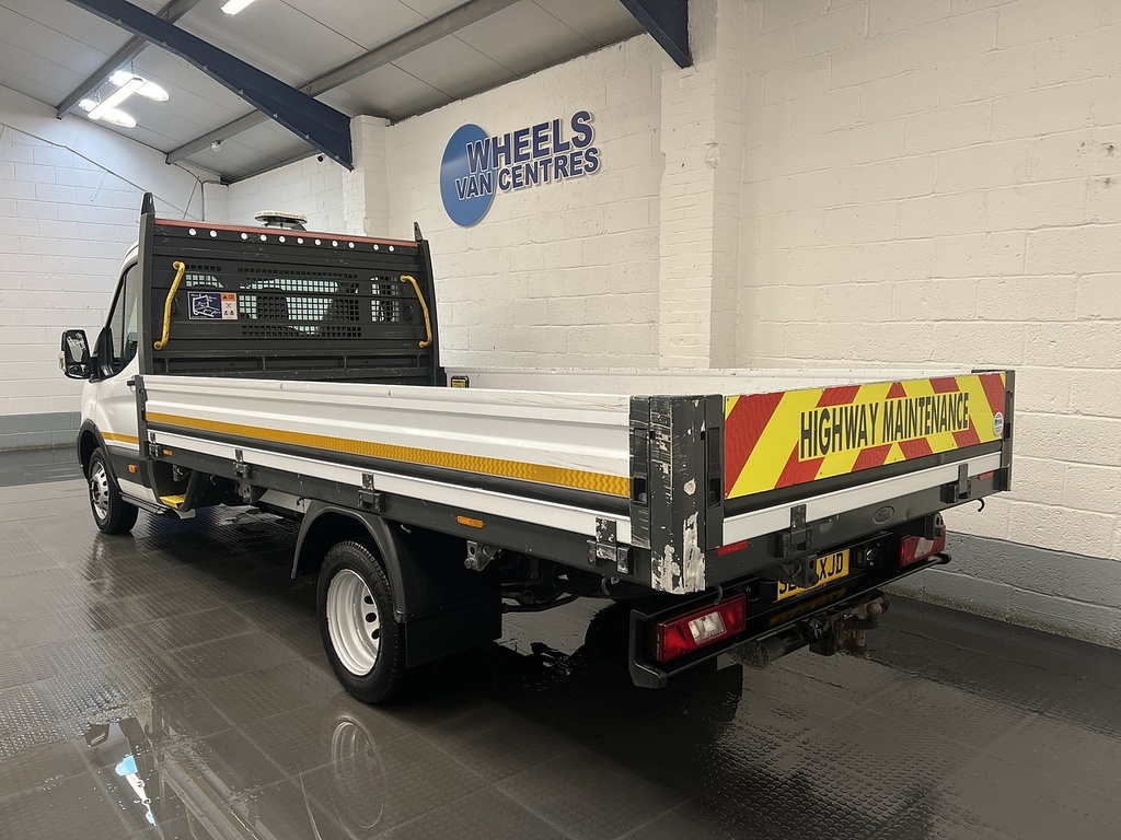 Ford Transit Custom 350 Ecoblue Leader 2.0 L4 Xlwb Dropside White #3