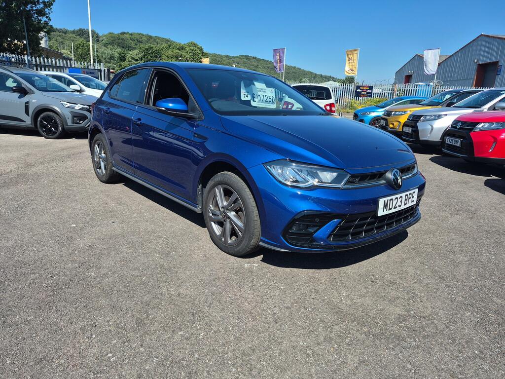 Volkswagen Polo 1.0 Tsi R-line Hatchback Dsg Euro 6 S Blue