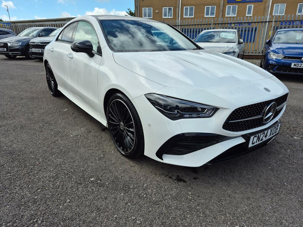 Mercedes-Benz CLA Class 1.3 Cla200h Mhev Amg Line Premium Plus Coupe White