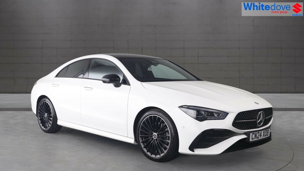 Mercedes-Benz CLA Class 1.3 Cla200h Mhev Amg Line Premium Plus Coupe White