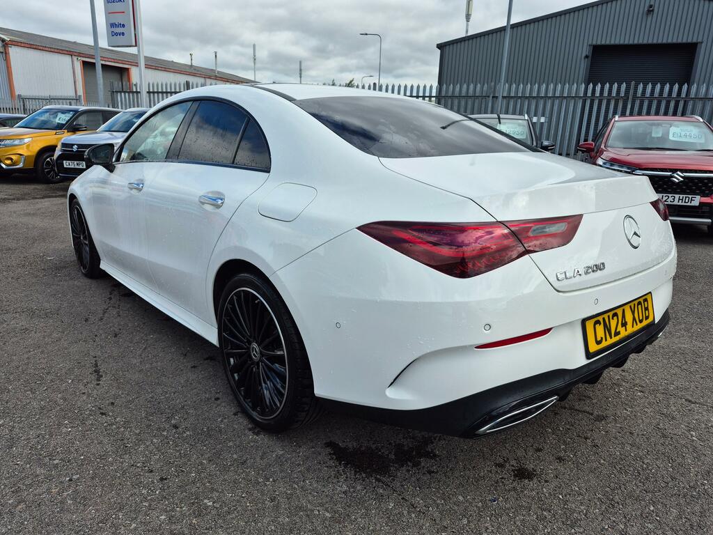 Mercedes-Benz CLA Class 1.3 Cla200h Mhev Amg Line Premium Plus Coupe White #5