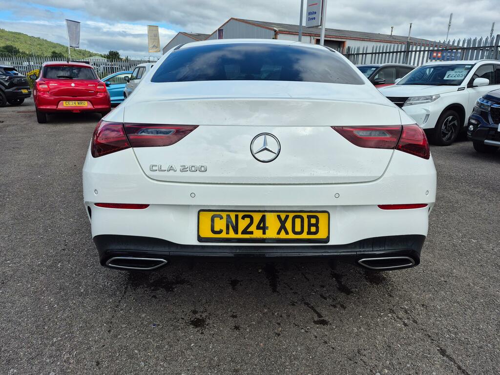 Mercedes-Benz CLA Class 1.3 Cla200h Mhev Amg Line Premium Plus Coupe White #2