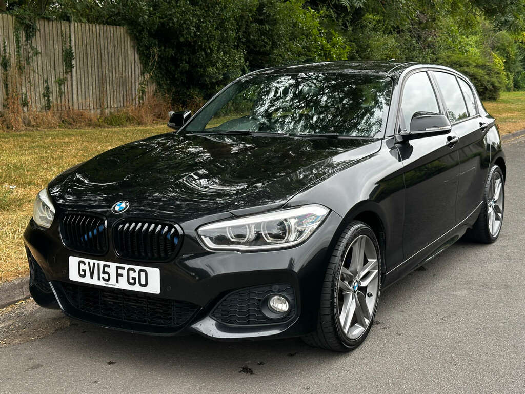 BMW 1 Series Hatchback 2.0 120D M Sport 2015 GV15FGO Black #3