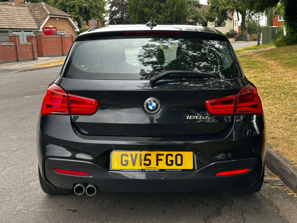BMW 1 Series Hatchback 2.0 120D M Sport 2015 GV15FGO Black #6
