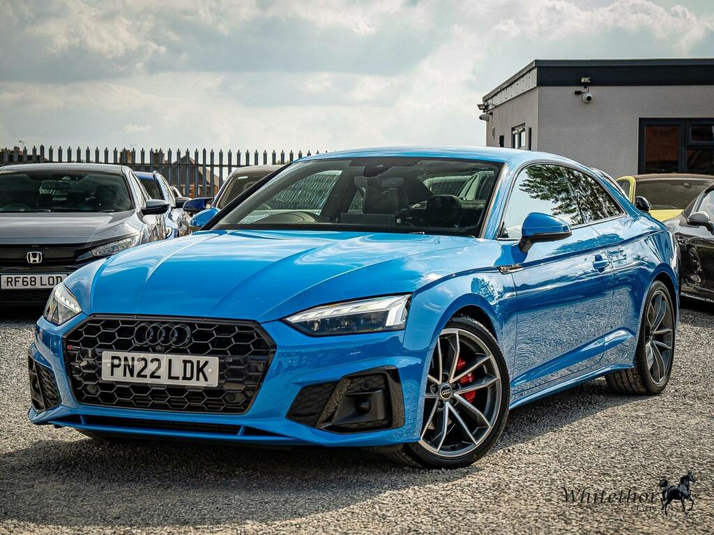 Audi A5 Coupe 2.0 Tfsi 40 S Line S Tronic Euro 6 Ss PN22LDK Blue #3