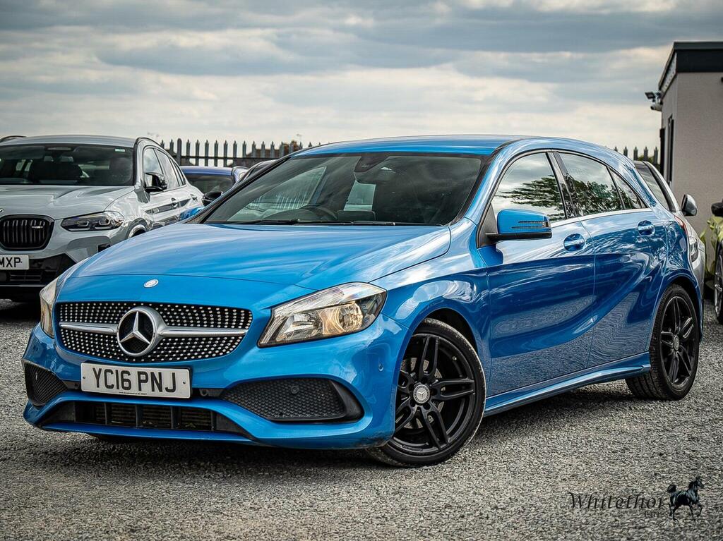 Mercedes-Benz A Class Hatchback 2.1 A200d Amg Line Executive Euro 6 S YC16PNJ Blue #3