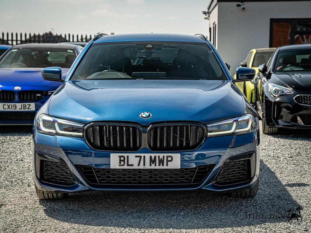 BMW 5 Series 2.0 520D Mht M Sport Touring Steptronic Euro 6 S Blue #2