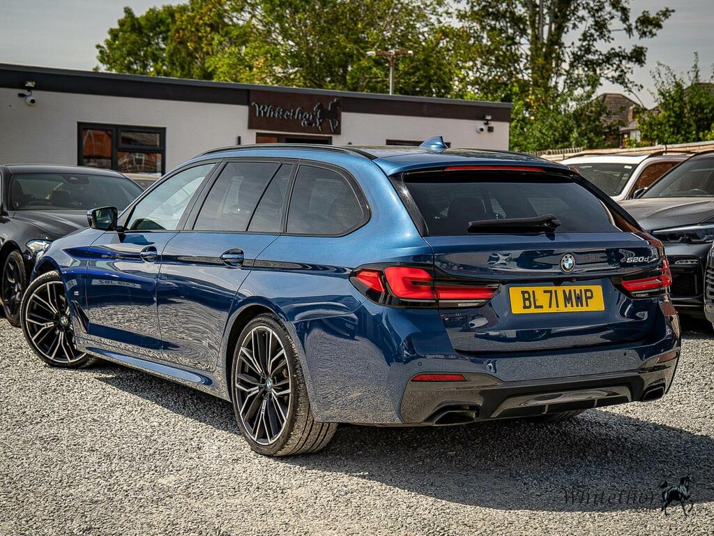 BMW 5 Series 2.0 520D Mht M Sport Touring Steptronic Euro 6 S Blue #4