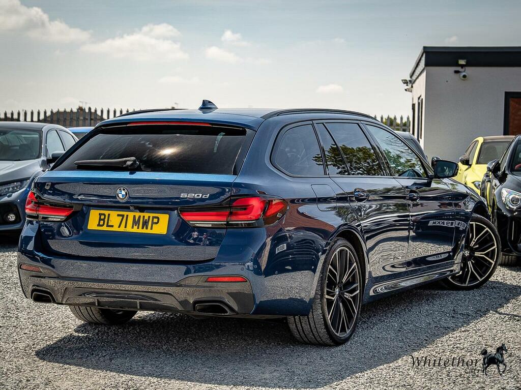 BMW 5 Series 2.0 520D Mht M Sport Touring Steptronic Euro 6 S Blue #6