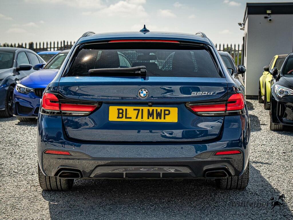 BMW 5 Series 2.0 520D Mht M Sport Touring Steptronic Euro 6 S Blue #5