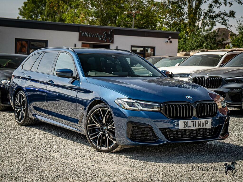 BMW 5 Series 2.0 520D Mht M Sport Touring Steptronic Euro 6 S Blue