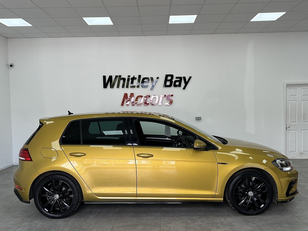 Volkswagen Golf Tdi R-line KV18HFA Yellow #2