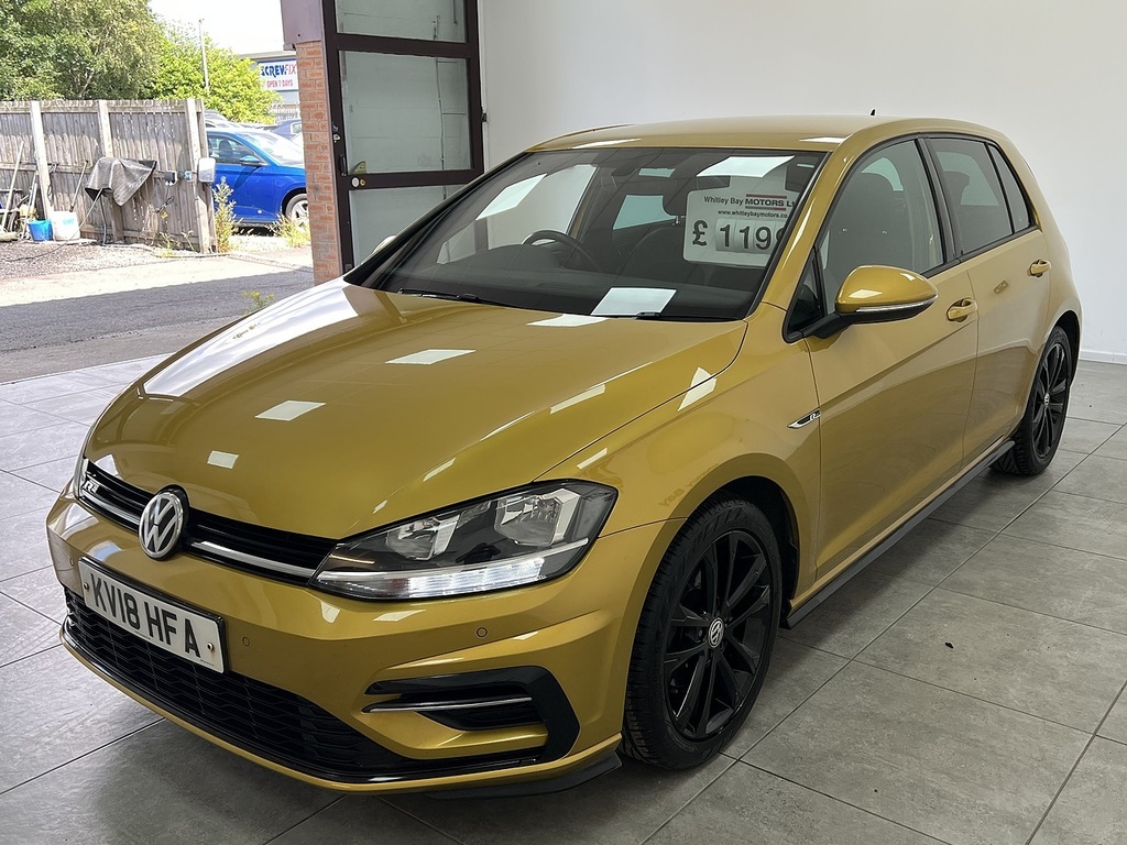 Volkswagen Golf Tdi R-line KV18HFA Yellow #5