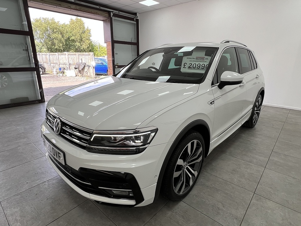 Volkswagen Tiguan Tdi R-line Tech BV20OVF White #6