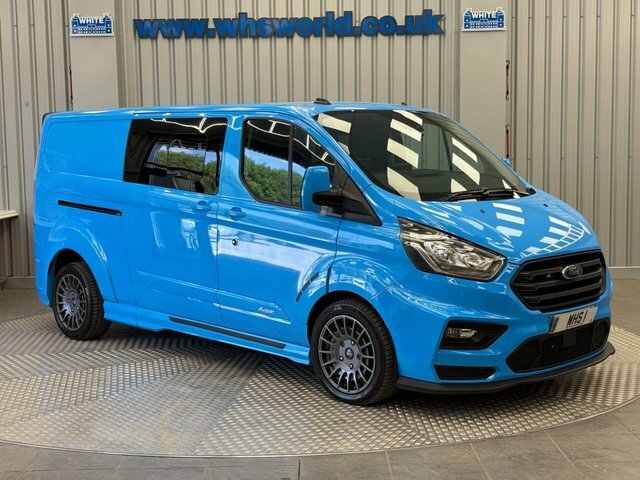 Ford Transit Custom 2023 2.0 Ecoblue 170 Bhp 320 L2 H1 Ms-rt Double Ca Blue