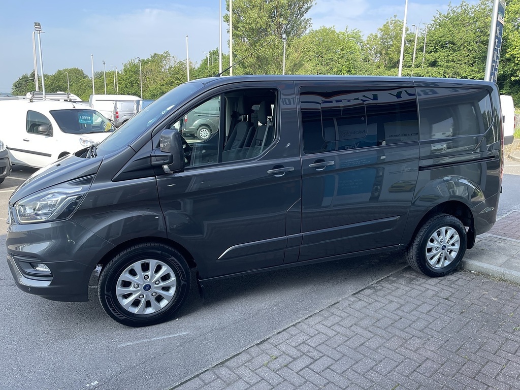Ford Transit Custom 2.0 300 Ecoblue Limited Crew Van Double Cab Di HJ71ZHP Grey #6