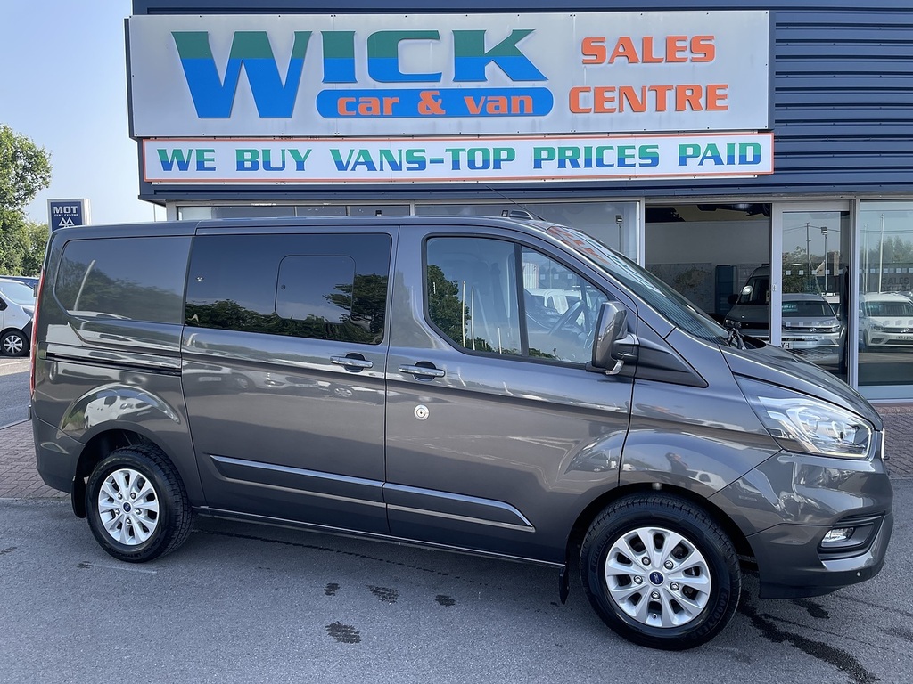 Ford Transit Custom 2.0 300 Ecoblue Limited Crew Van Double Cab Di HJ71ZHP Grey #5