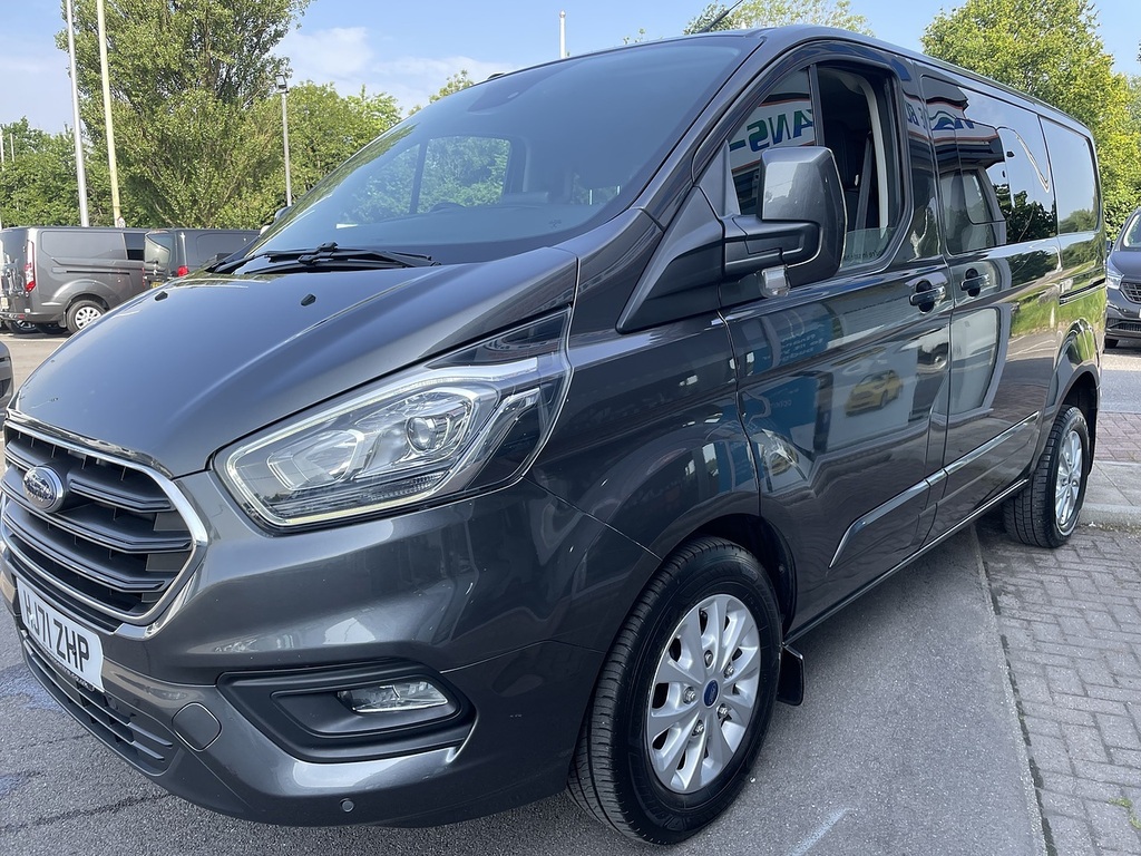 Ford Transit Custom 2.0 300 Ecoblue Limited Crew Van Double Cab Di HJ71ZHP Grey #4