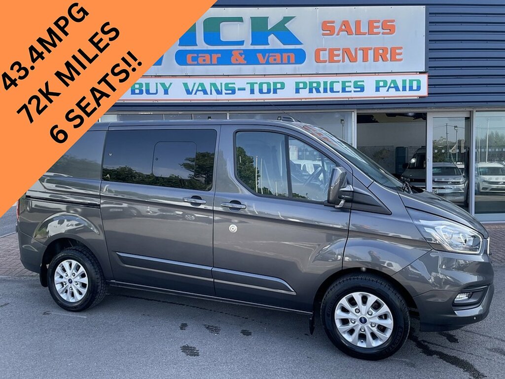 Ford Transit Custom 2.0 300 Ecoblue Limited Crew Van Double Cab Di HJ71ZHP Grey
