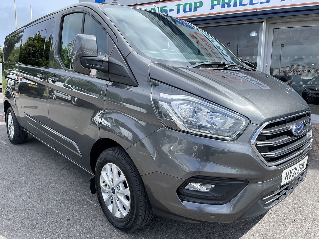 Ford Transit Custom 2.0 320 Ecoblue Limited Crew Van Double Cab Di HV21XUK Grey #2