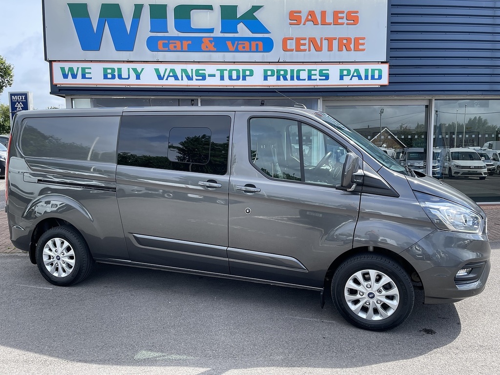 Ford Transit Custom 2.0 320 Ecoblue Limited Crew Van Double Cab Di HV21XUK Grey