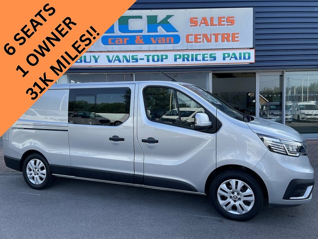 Renault Trafic 2.0 Dci Blue Ll30 Sport Crew Van Double Cab 6Dr Di Grey
