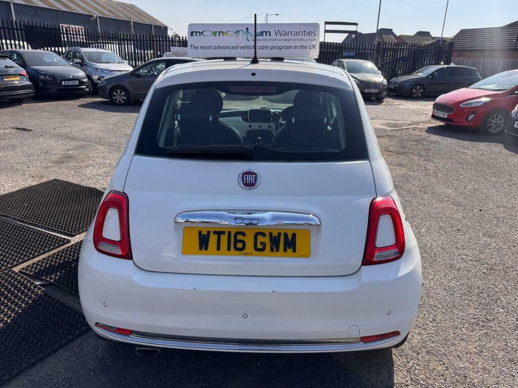 Fiat 500 1.2 Lounge Euro 6 S S White #4
