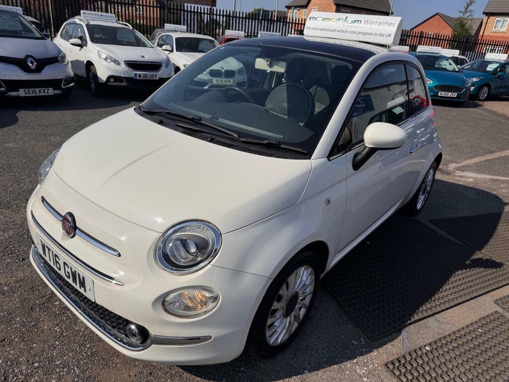 Fiat 500 1.2 Lounge Euro 6 S S White