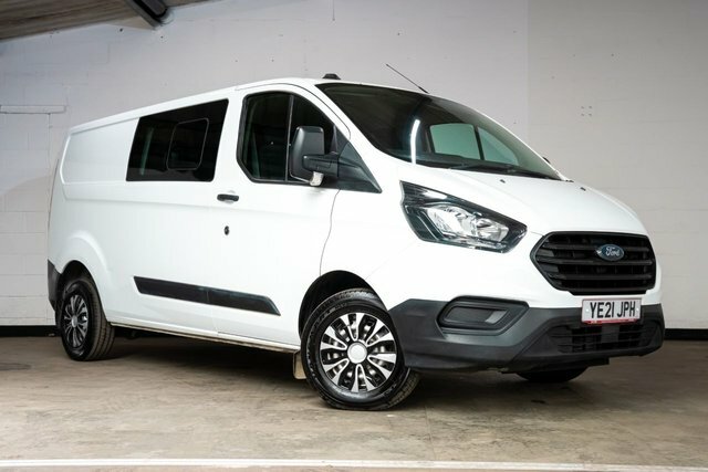 Ford Transit Custom 2021 2.0 300 Ecoblue Leader Crew Van Double Cab White