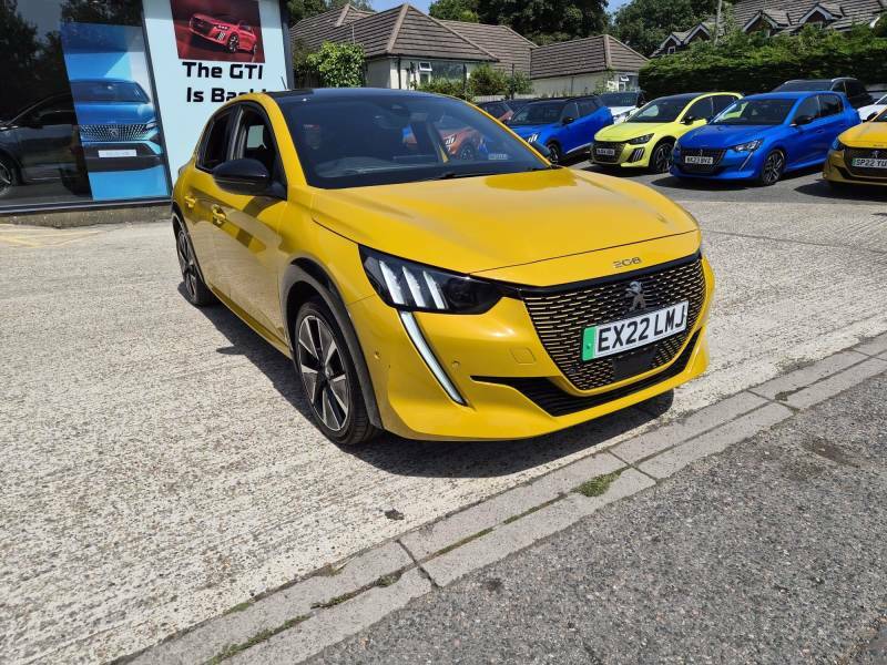 Peugeot e-208 50Kwh Gt Premium - 2022 22 Yellow #5