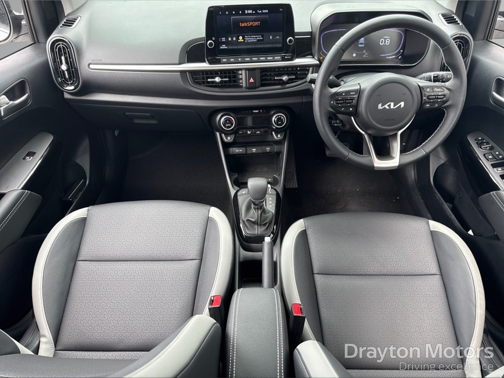 Kia Picanto 1.0 3 Hatchback Amt Euro 6 Ss 62 Bh FX75UHV White #2