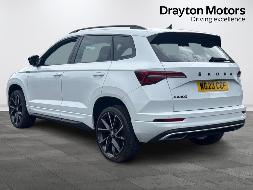 Skoda Karoq 1.5 Tsi Act Sportline Suv Euro 6 WG23CCF White #6