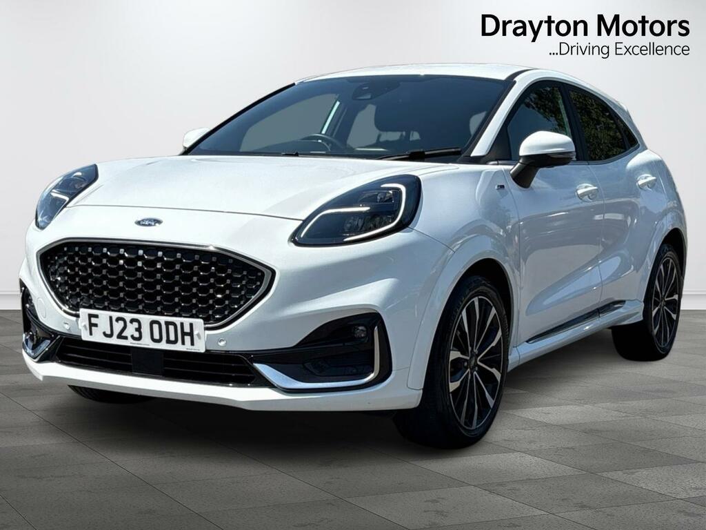 Ford Puma 1.0T Ecoboost Mhev St-line Vignale Suv FJ23ODH White #4