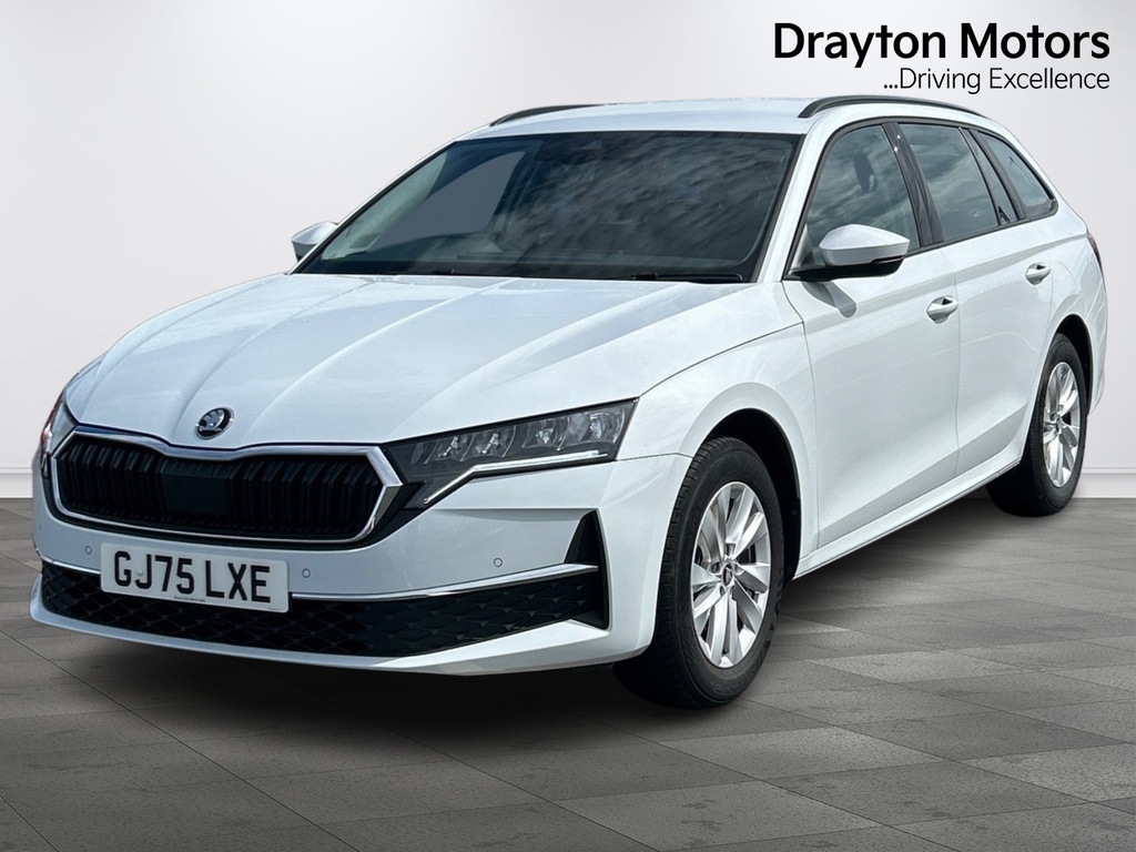Skoda Octavia 1.5 Tsi Act Se Technology Estate GJ75LXE White #4