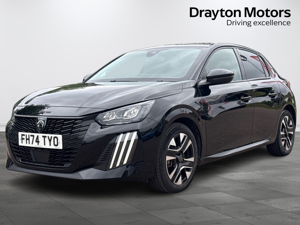 Peugeot 208 1.2 Puretech Allure Hatchback Eu FH74TYO Black #4
