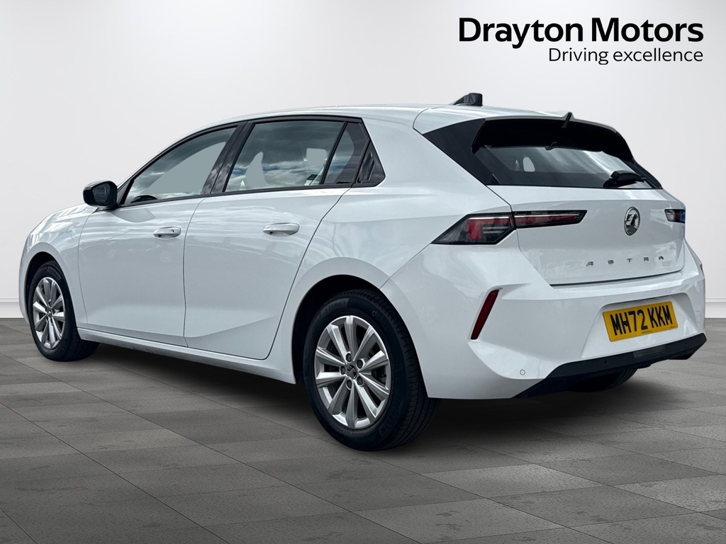Vauxhall Astra 1.2 Turbo Design Hatchback Euro MH72KKM White #6